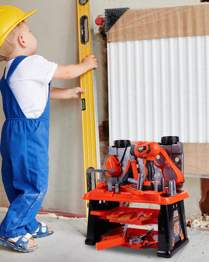 VAIKŲ MEISTRO DIRBTUVĖS LAGAMINĖLYJE ANT RATUKŲ, 65 DALYS, DIDELĖS