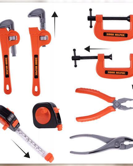 VAIKŲ MEISTRO DIRBTUVĖS LAGAMINĖLYJE ANT RATUKŲ, 65 DALYS, DIDELĖS