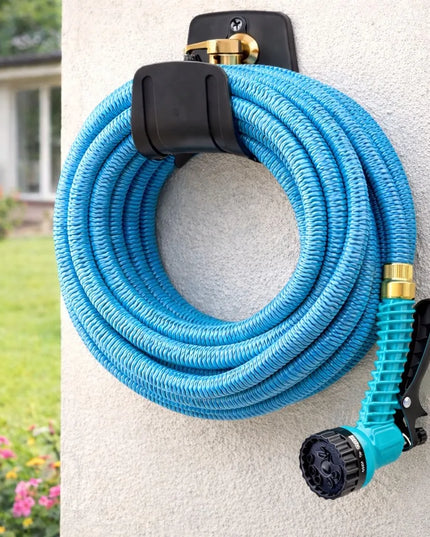 Lanksti išsiplečianti sodo žarna 5-15m 1/2" 3/4" su purkštuvu, jungtimis ir vožtuvu