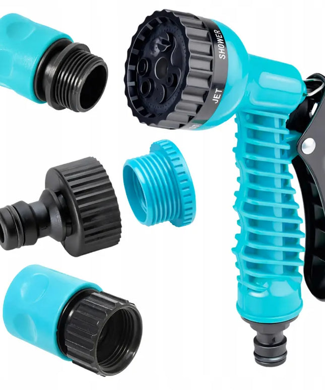 Lanksti išsiplečianti sodo žarna 5-15m 1/2" 3/4" su purkštuvu, jungtimis ir vožtuvu