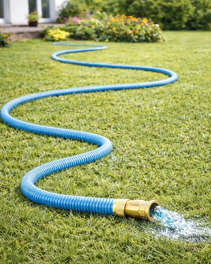 Lanksti išsiplečianti sodo žarna 5-15m 1/2" 3/4" su purkštuvu, jungtimis ir vožtuvu