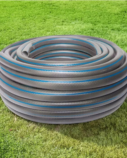 GUMINĖ SODO ŽARNA 3/4" 30 m, 4 SLUOKSNIŲ, SU VEŽIMĖLIU, PURKŠTUVU IR JUNGTĮMIS, RINKINYS BRADAS