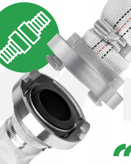 „Maltec MasterHose200“ gaisrinė žarna, 20 m, 2 colių (52 mm), su greitosiomis jungtimis