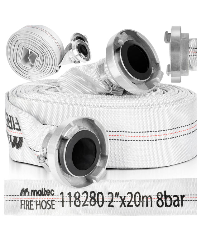 „Maltec MasterHose200“ gaisrinė žarna, 20 m, 2 colių (52 mm), su greitosiomis jungtimis