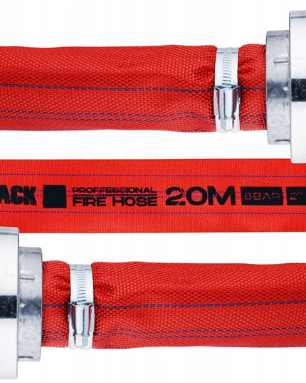 „Black“ gaisrinė slėginė žarna vandeniui ir nuotekoms, 52 mm (2″), 20 m, su greitaisiais sujungimais