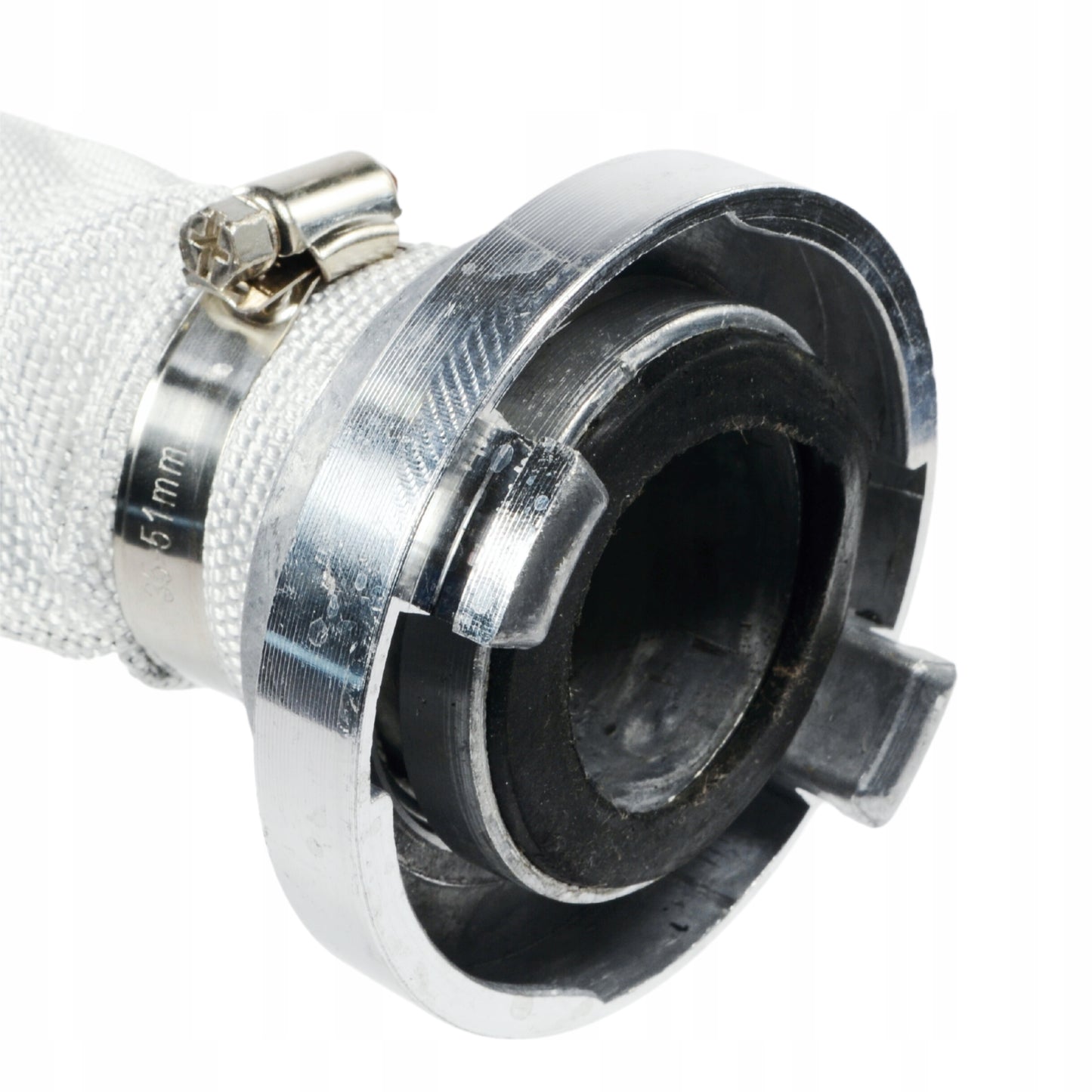 Gaisrinė tekstilinė žarna nuotekoms, 2 coliai, 20 m su greito sujungimo jungtimis pompai