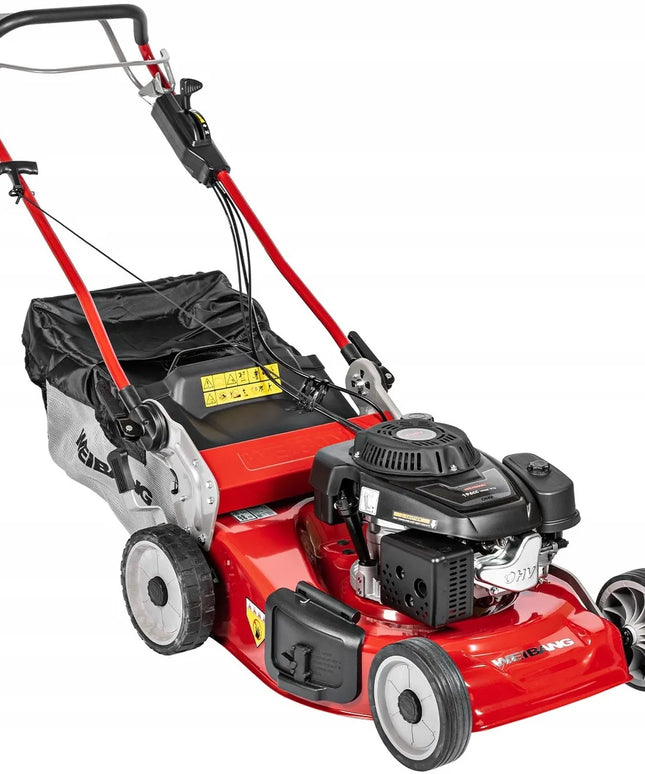 Weibang WB506SC 3in1 benzininė vejapjovė su pavara, 49 cm, Loncin 166 cm³ varikliu