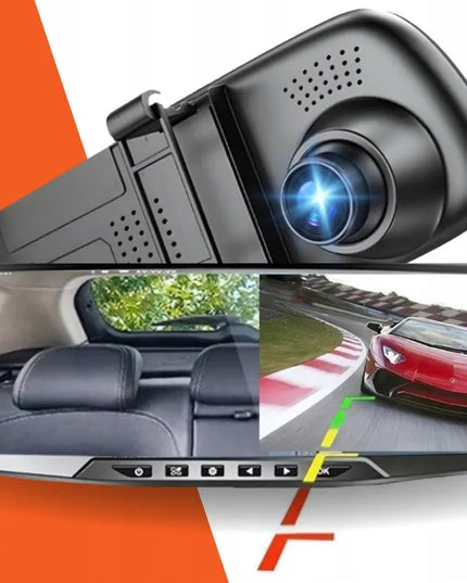 Automobilinis vaizdo registratorius veidrodėlyje „Save S-600“ su galine kamera
