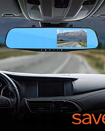 Automobilinis vaizdo registratorius veidrodėlyje „Save S-600“ su galine kamera