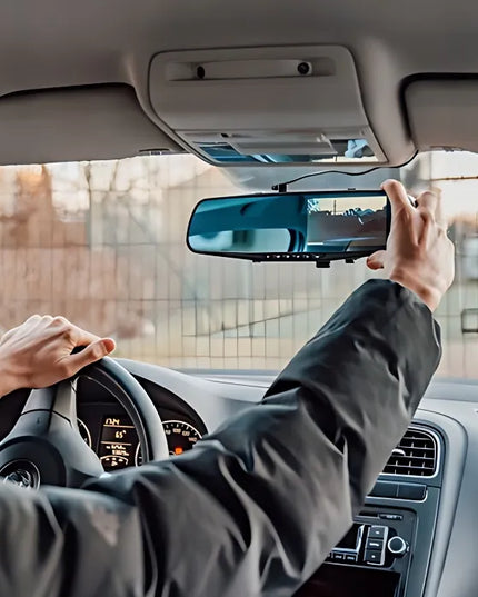 Automobilinis vaizdo registratorius veidrodėlyje „Save S-600“ su galine kamera