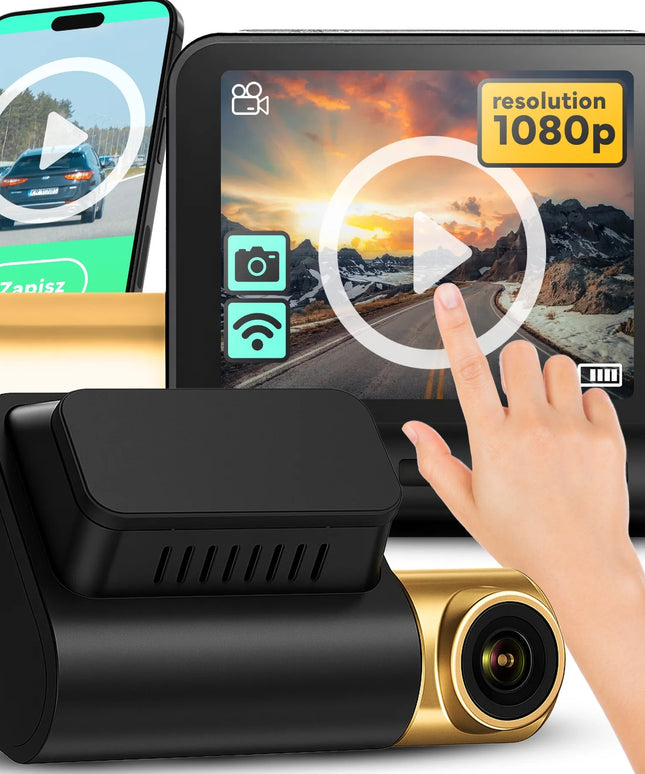 Automobilinis vaizdo registratorius RETOO, Full HD, GPS modulis, G-sensorius