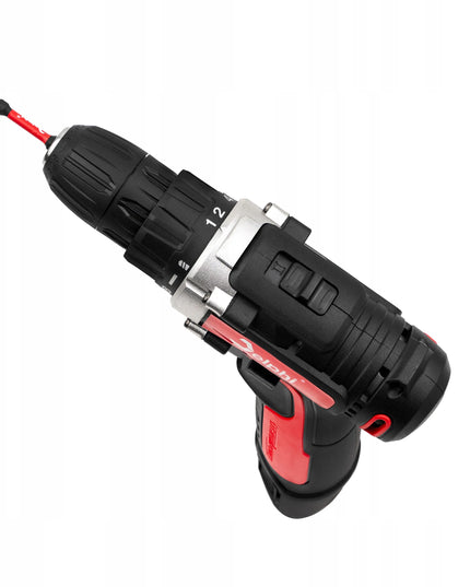 Akumuliatorinis gręžtuvas-suktuvas Delphi tools 12V 2xAkumuliatoriai + antgalių rinkinys