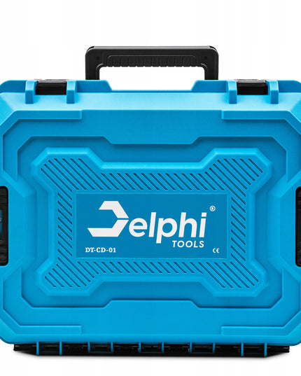 Profesionalus akumuliatorinis gręžtuvas-suktuvas Delphi Tools, 18V, 4 Ah, su smūgine funkcija