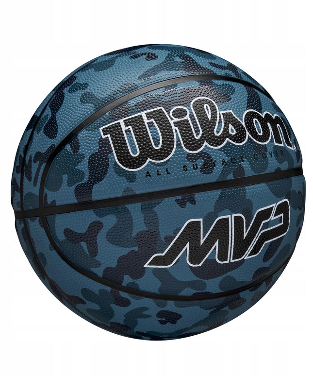 WILSON MVP 6 CAMO Blue krepšinio kamuolys guminis gatvės krepšiniui