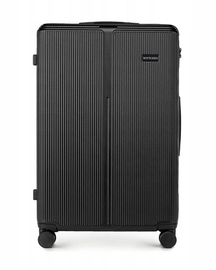 WITTCHEN didelis kietas juodas ABS lagaminas 56-3A-603-10, 96 l