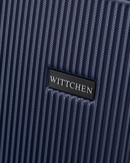 WITTCHEN didelis lagaminas 56-3A-603-90 iš ABS su smulkiomis juostelėmis, tamsiai mėlynas, 96 l