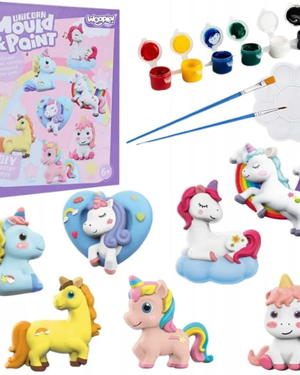 WOOPIE kūrybinis „DIY“ rinkinys su dažais – vienaragiai