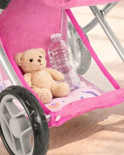 MalPlay 3-in-1 lėlių vežimėlis su lopšiu, sportine dalimi, automobiline kėdute ir priedais