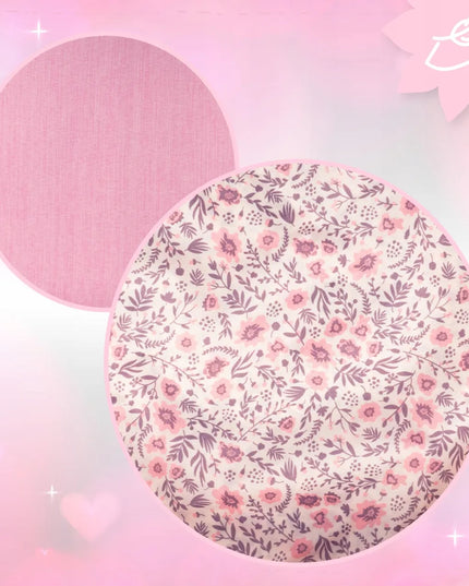 Gilus lėlių vežimėlis MalPlay Pink Flowers, sulankstomas su krepšiu ir reguliuojamu stogeliu