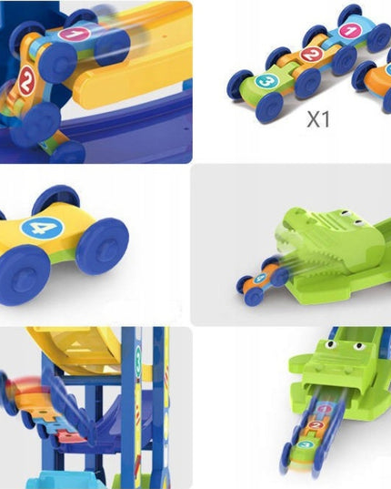 ŽAISLŲ AUTOMOBILIŲ EJEKTORIUS, ČIUOŽYKLA, BALANSUOJANTI TAKO dalis, GYVATĖS FORMOS AUTOMOBILIŲ TAKAS VAIKAMS