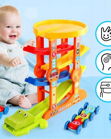 ŽAISLŲ AUTOMOBILIŲ EJEKTORIUS, ČIUOŽYKLA, BALANSUOJANTI TAKO dalis, GYVATĖS FORMOS AUTOMOBILIŲ TAKAS VAIKAMS