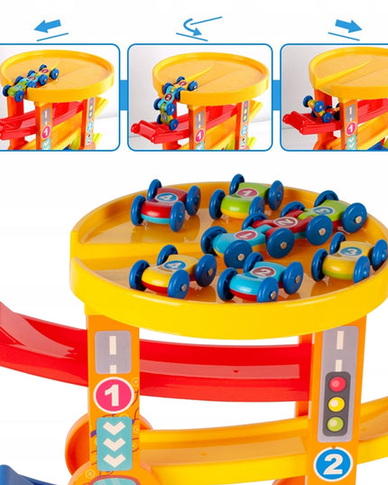 ŽAISLŲ AUTOMOBILIŲ EJEKTORIUS, ČIUOŽYKLA, BALANSUOJANTI TAKO dalis, GYVATĖS FORMOS AUTOMOBILIŲ TAKAS VAIKAMS