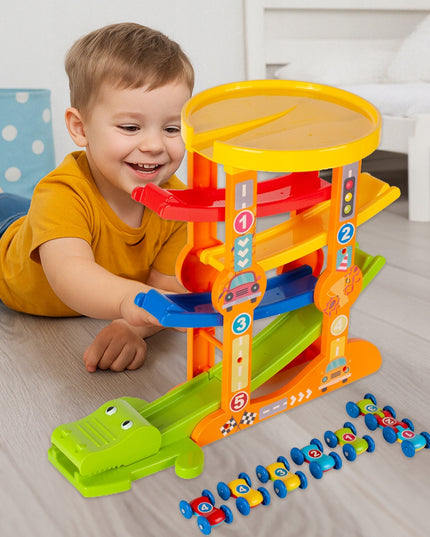 ŽAISLŲ AUTOMOBILIŲ EJEKTORIUS, ČIUOŽYKLA, BALANSUOJANTI TAKO dalis, GYVATĖS FORMOS AUTOMOBILIŲ TAKAS VAIKAMS