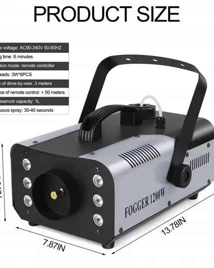 LED Dūmų generatorius PAROWNICA FOGGER 1200W