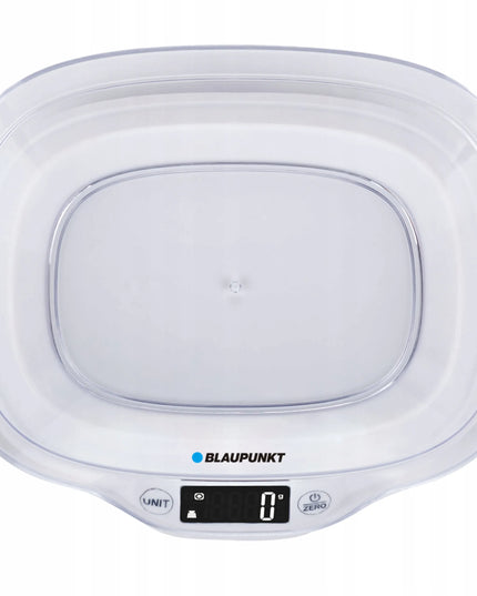 Blaupunkt FKS501 virtuvinės svarstyklės su dubeniu, 5 kg, baltos