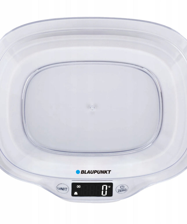Blaupunkt FKS501 virtuvinės svarstyklės su dubeniu, 5 kg, baltos