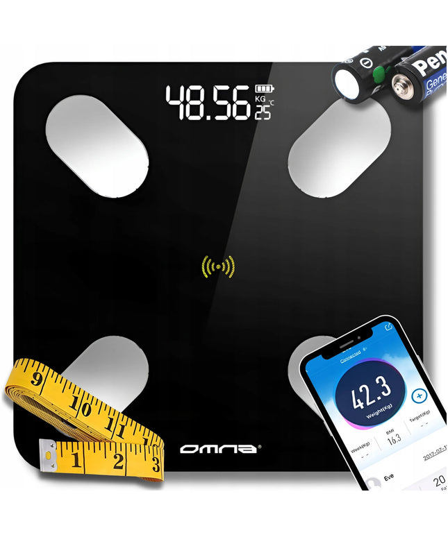Išmaniosios diagnostinės vonios svarstyklės Omna SMART BALANCE Bluetooth iki 180 kg