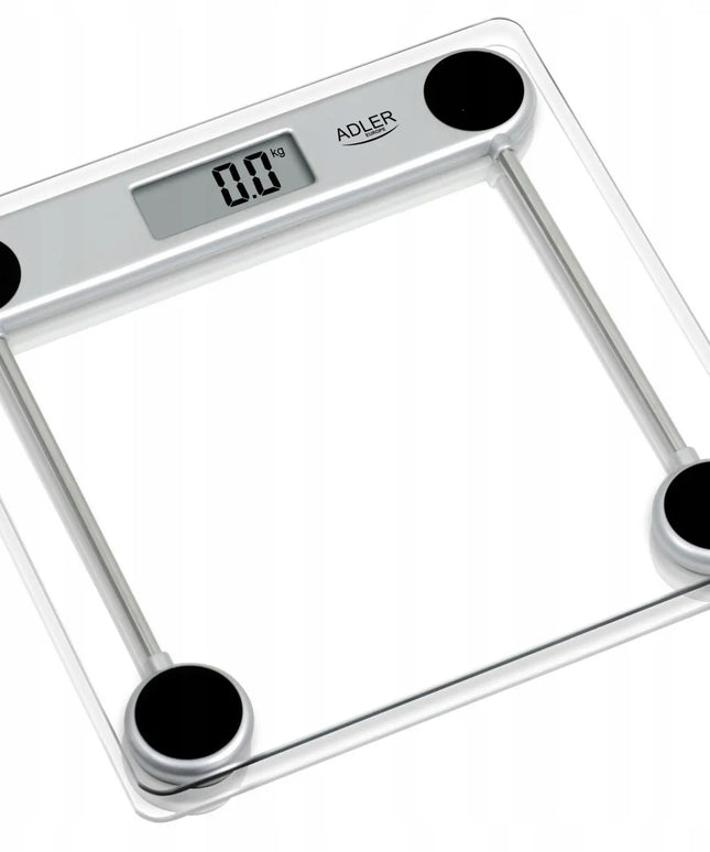 Adler AD 8121 tiksli elektroninė stiklinė vonios svarstyklė iki 150kg LCD