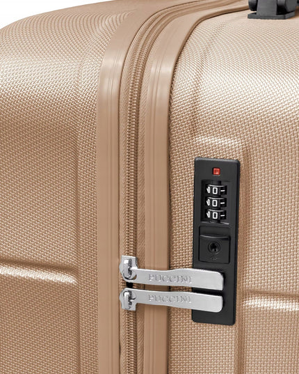 Kabininis lagaminas Puccini Cairo 31 l - auksinis