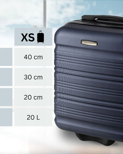 Kabininis lagaminas WIZZAIR su ratukais 40x30x20cm, rankinis bagažas ZAGATTO