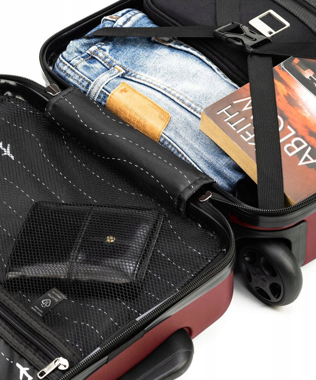 Mažas WIZZAIR salono lagaminas ant ratukų 40x30x20cm rankinis bagažas ZAGATTO