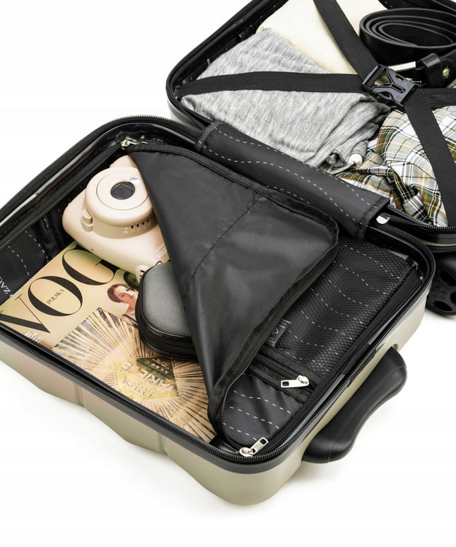 Mažas kabininis lagaminas WIZZAIR su ratukais 40x30x20cm rankinis bagažas ZAGATTO