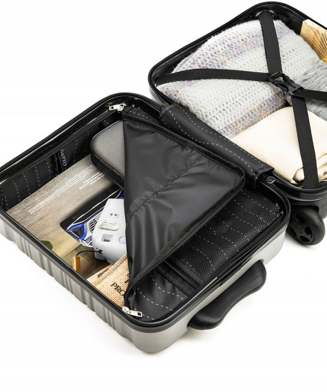 Mažas kabininis lagaminas WIZZAIR su ratukais 40x30x20cm rankinis bagažas ZAGATTO