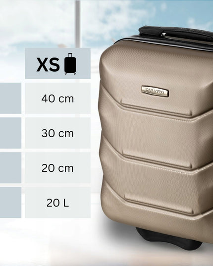 Mažas kabininis lagaminas WIZZAIR su ratukais 40x30x20cm rankinis bagažas ZAGATTO