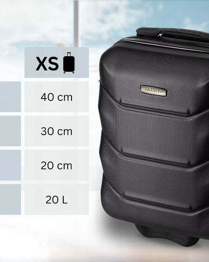 Mažas kabininis lagaminas WIZZAIR su ratukais 40x30x20cm rankinis bagažas ZAGATTO