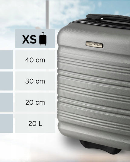 Mažas kabininis lagaminas WIZZAIR su ratukais 40x30x20cm rankinis bagažas ZAGATTO