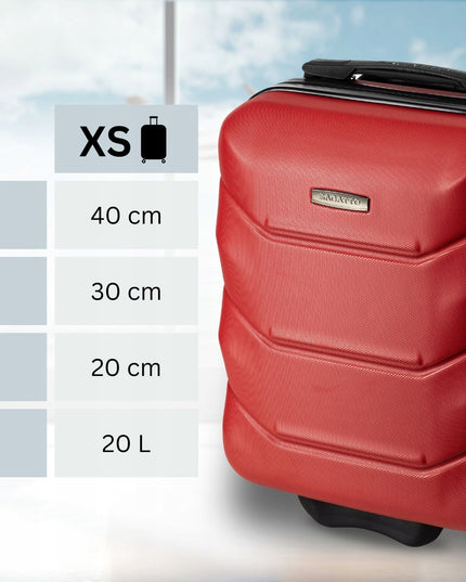 Mažas kabininis lagaminas WIZZAIR su ratukais 40x30x20cm rankinis bagažas ZAGATTO