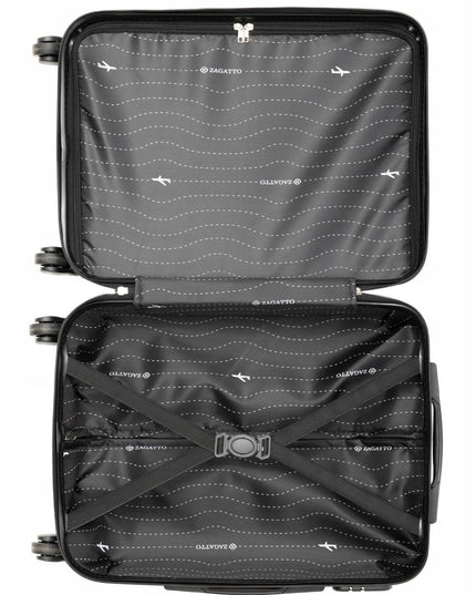 Kietas kabininis lagaminas su ratukais, 34,3 l, ZAGATTO