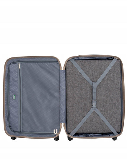 Rankinio dydžio lagaminas Puccini Paris 38 l - Šampano