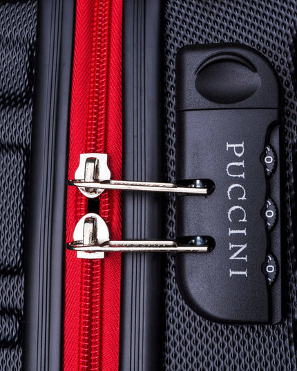 Mažas kietas lagaminas Puccini California - juodas