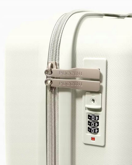 Mažas kietas lagaminas iš polipropileno Puccini Turin - baltas