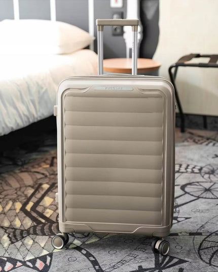 Mažas polipropileno lagaminas Puccini Turin - smėlio spalvos