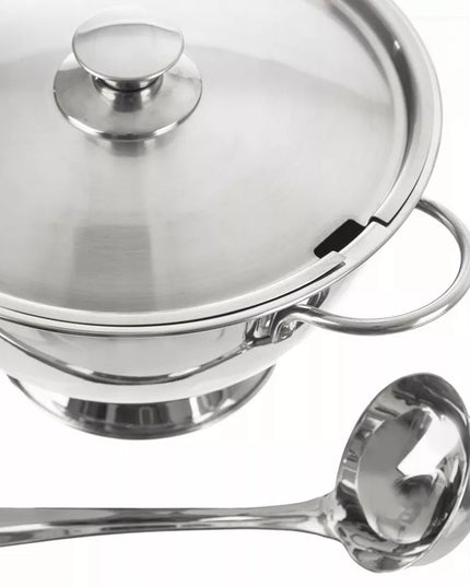 Plieninė sriubos vaza su dangčiu, 4,5L