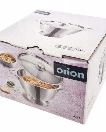 ORION plieninis sriubos dubuo su dangčiu, 4,5 l