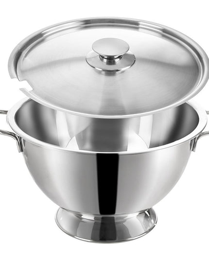 Plieninė sriubos vaza su dangčiu, 4,5L