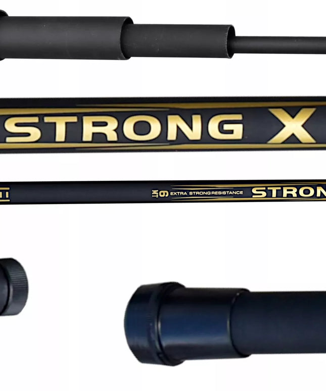 Meškerė POLE BAT plūdinei žvejybai STRONG X 600, užmetimo svoris 20-40 g, 6 m, JUODA